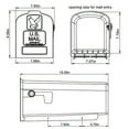 thumbnail image 3 of Architectural Mailboxes Parsons Plastic, Medium, Post-Mount Mailbox in White, 3 of 6