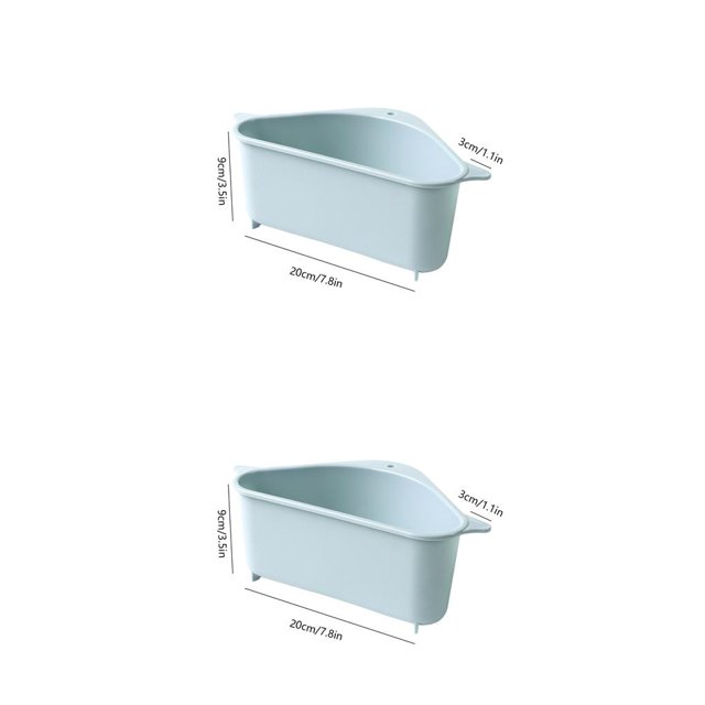 Bearachild Escurridor de fregadero de esquina multifuncional, estante con ventosa, escurridor de fregadero, cuenco, soporte de esponja, almacenamiento para Type1 NO1 Bearachild CBP108074