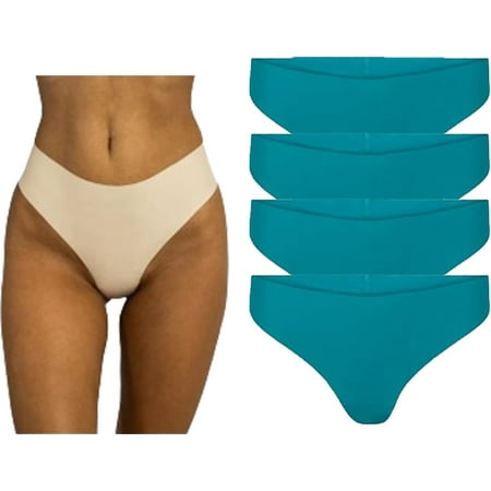 Aura Invisible Thong  Aura Invisible Camel Toe Thong  Aura Panties Workout  Aura Activewear Underwear  Aura Panties  Aura Underwear  High Waisted Seamless Thongs for Ladies No Show Panty Pack