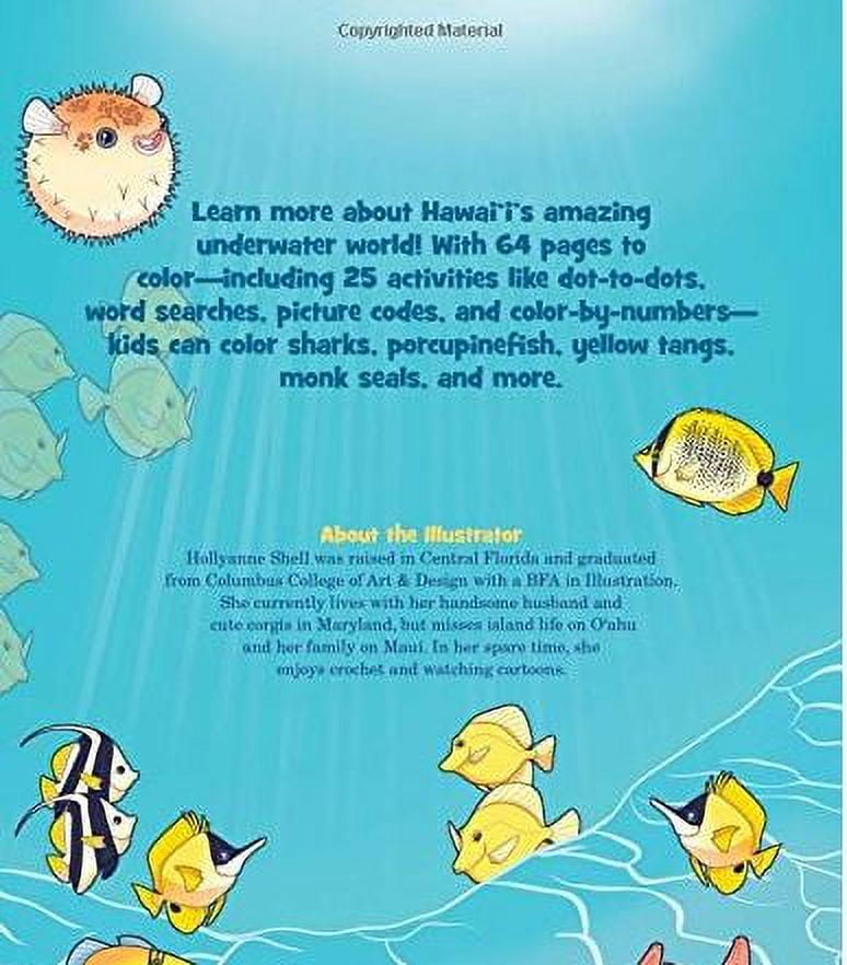 Hawaii’s Ocean Animals Coloring and Activity Book