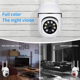 thumbnail image 2 of 2X, Cámaras WiFi de 2,4 GHz para Seguridad Doméstica, Cámaras de Vigilancia Domo 1080P, Vista de 360°, Audio Bidireccional, 2 of 8