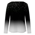 thumbnail image 4 of IROINNID Ladies Long Sleeve T Shirts Home Printing Round Neck Loose T-Shirt Autumn Blouse Pullover Tops,Black, 4 of 5