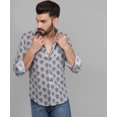 thumbnail image 3 of Premium Trendy Exclusive Men's Printed Full Sleeve Casual Linen Shirt, 3 of 6
