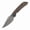 Bronze Anodized Titanium, variant on Kansept Fenrir Folding Pocket Knife 3.48'' Satin CPM S35VN Blade,Beadblasted Anodized Titanium Handle with Micro Water Ripple Texture,K1034C1