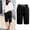 Black, variant on DuoJiaJ Womens Shorts, Drawstring Elastic Waist Summer Casual Trousers Black XXXXL