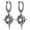 B, variant on North Star Dangle Earring for Men Women Stainless Steel Gothic Punk Retro Polaris Earring Hinged Huggie Hoop Earring Hip Hop Jewelry Gifts