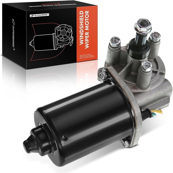A-Premium Front Windshield Wiper Motor Compatible with Dodge Ram 1500 2500 3500 Van 1999-2003, B1500 B2500 B3500 1998, 4-Pin, Replace# 55155046AD, 55155046AE