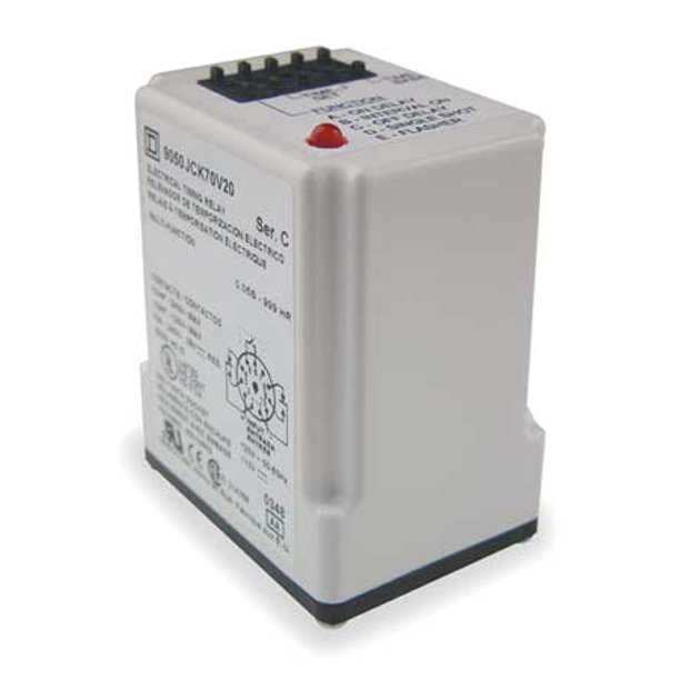 Time Delay Relay,240VAC,10A,DPDT