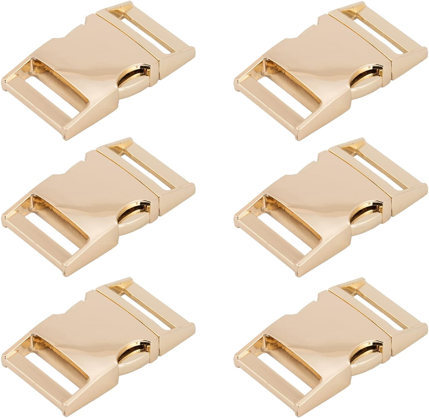 2PC ，Paracord Bracelet Buckles Metal Quick Release Buckles for Nylon