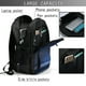 thumbnail image 4 of Fotbe Retro Blue Glitter Mochila con Estampado y Puerto USB para Hombre y Mujer, Mochila Antirrobo, Mochila de Viaje, Mochila Escolar, Mochila Universitaria, 4 of 7