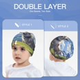 thumbnail image 6 of Honeii Blue Sky Dog Print Kids Knit Beanie Watch Hat ,Knit Cap for Boys and Girls, 6 of 7