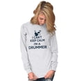 thumbnail image 3 of Can't Keep Calm a Drummer Percussion Long Sleeve TShirt Men Women Brisco Brands M, 3 of 6