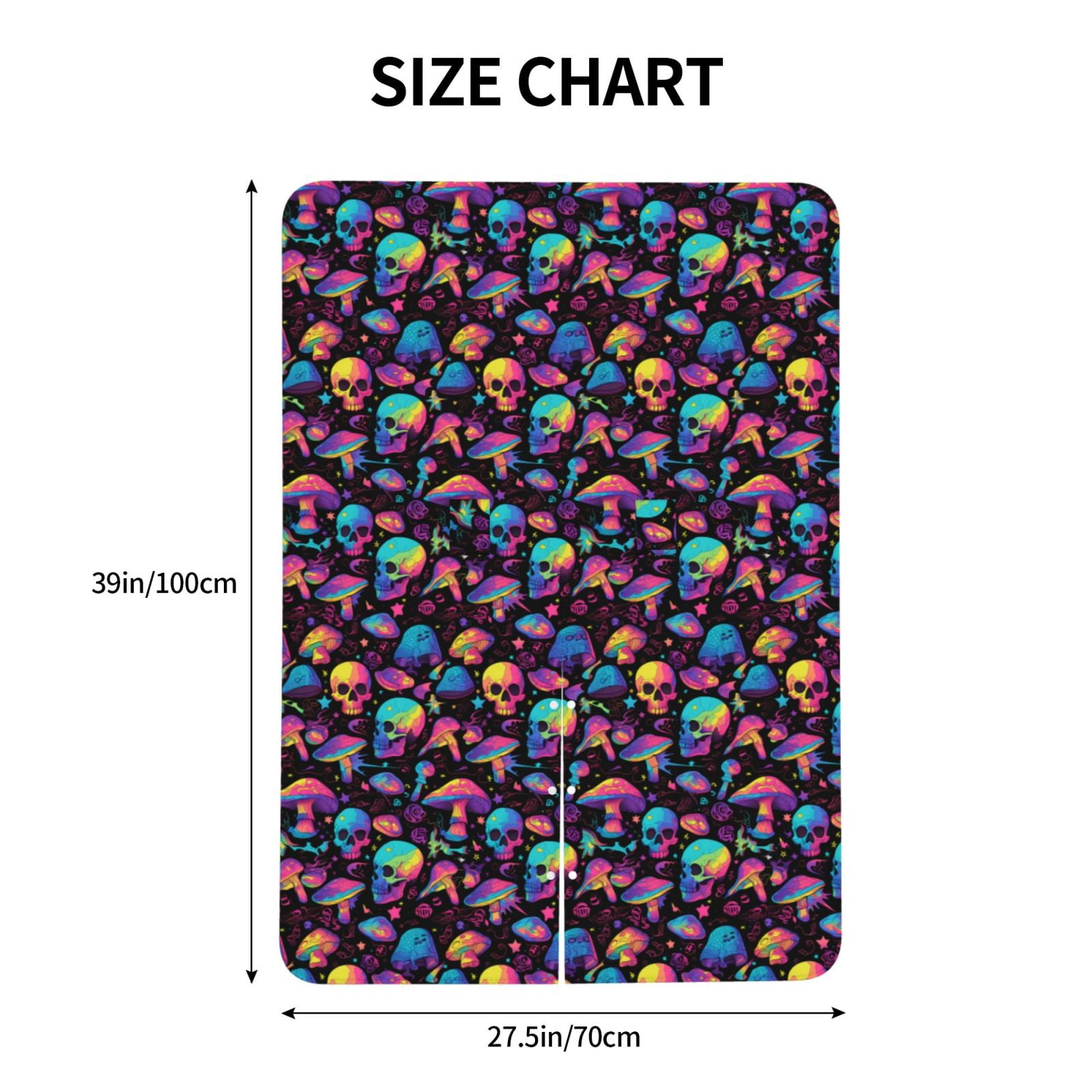 Naloa colorful mushroom Skull Baby Car Seat Cover, Breathable Baby Carrier Cover, Multiuse Baby Carrier Cover & Nursing Breastfeeding Cover
