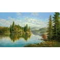 thumbnail image 2 of Glassl, Helmut 14x10 White Modern Wood Framed Museum Art Print Titled - SIBERIAN LAKE, 2 of 4