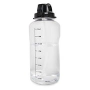 1 Gallon (128oz) Water Bottle with a Straw - Motivational Time Increments to Ensure 1 Gallon Water Intake Per Day. Time Goals