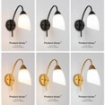 thumbnail image 5 of Modern Gold Wall Light Led Lighting Wall Sconces Indoor Glass Globe Wall Light Wireless Wall Sconce Decor for Bedroom Bathroom Loft Vanity, 5 of 5