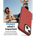 thumbnail image 6 of Entronix Shockproof Dual Layer Case for Apple iPhone 16 Pro, Slim Shockproof Bumper Phone Case for Apple iPhone 16 Pro with Military Grade Protection for Women Girls Boys Men, Red, 6 of 6