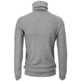 thumbnail image 3 of Mens Casual Slim Fit Pullover Sweaters Knitted Shirring Turtleneck Thermal (CMOSWL073), 3 of 6