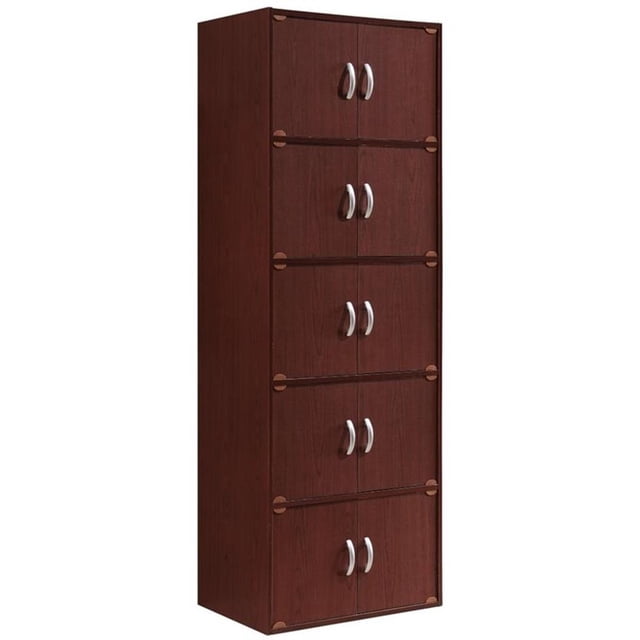 Pemberly Row Étagère 5 10 Portes en Acajou