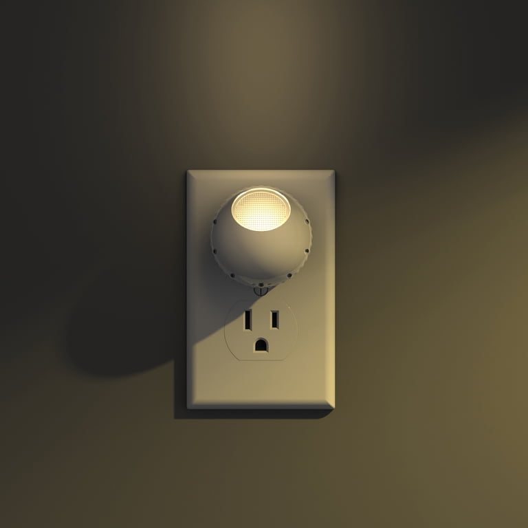 Meridian Soft White LED Rotating Night Lights, 2-Pack photo 3