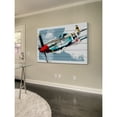 thumbnail image 4 of Marmont Hill "P51 Mustang" by Rick Martin Painting Print on White Wood, 4 of 5
