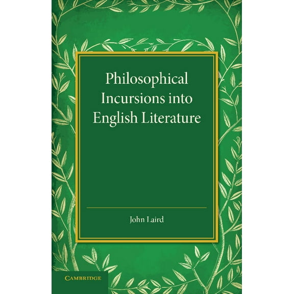 Philosophical Incursions Into English Literature, (Paperback)