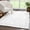 White / Alya, variant on Hauteloom Alya Living Room, Bedroom Area Rug - Bohemian, Transitional - High Pile - Gray, Light Gray, White - 7'10" x 10'