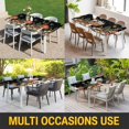 thumbnail image 5 of Spring Mushrooms Table Cloths for 6 Foot Rectangle Tables, Farmhouse Pastoral Botanical Stars Rustic Patio Waterproof Elastic Fitted Tablecloths, Washable Rectangular Table Cover for Camping, 5 of 8