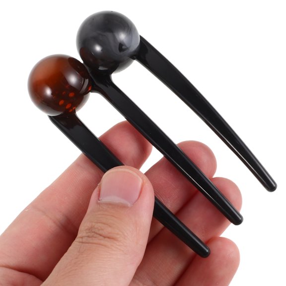 UPOUART 4-Pack U-Shaped Updo Hair Pins for Women, Assorted Colors Plastic Bobby Pins for Secure Hold and Elegant Formal Hairstyles