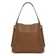 thumbnail image 5 of Montana West Hobo Purse for Women Bucket Shoulder Bag with Crossbody Strap, Dark Brown, 5 of 7