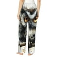 thumbnail image 3 of Balery Whimsical Owl On Branch print Women's Pajama Pants,Ultra Lightweight Pjs,Lounge Pant-Medium, 3 of 9