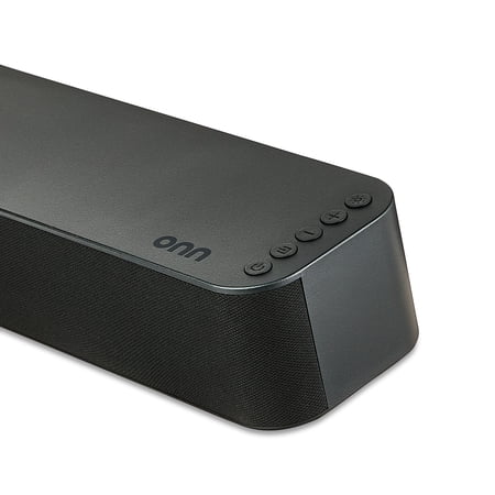 ONN 20 INCH BLUETOOTH 2.1 CHANNEL SOUNDBAR WITH MULTI-COLOR LED LIGHTING, BLACK