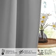 thumbnail image 7 of NICETOWN Door Curtain for back door window, Thermal Insulated Privacy French Sliding Glass Door Curtain Blackout Door Panel for Bedroom, Silver Grey, 54"x72", 1 PC, 7 of 7