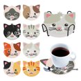 thumbnail image 1 of Kits Posavasos Con Pintura Diamantes 6/8/10 Uds. Soporte Forma Especial Gato Dibujos Animados, 1 of 8