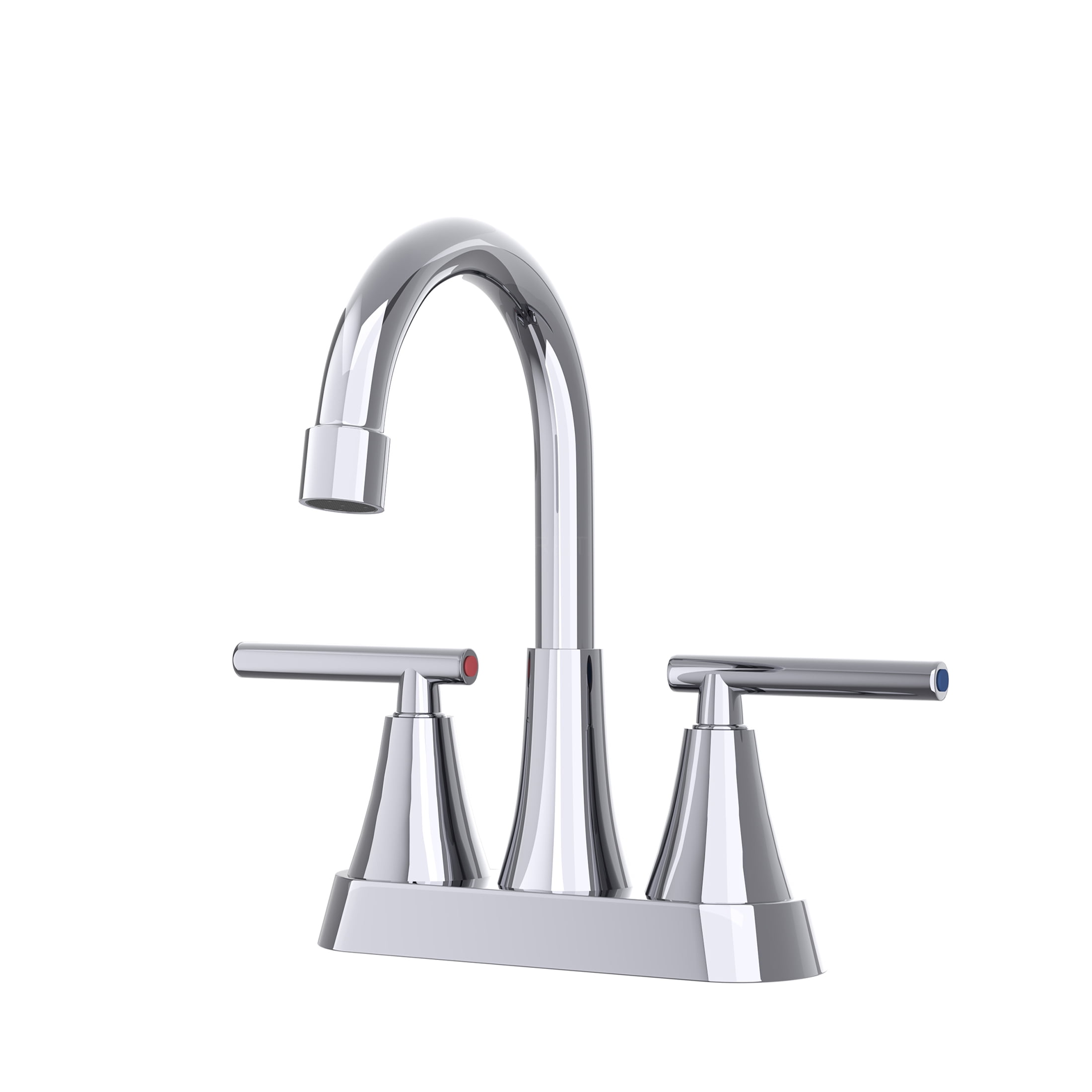 JERFIT 2-Handle Pull-Down Bathroom Sink Faucet with 360° Swivel Spout, Chrome Finish, CUPC Certified for Bath Vanity