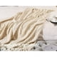 thumbnail image 4 of CREVENT Home Decor Rústico Sofá Silla Cama Manta, Suave, Cálida y Ligera en Primavera Verano (50''X60'' Beige/Marfil), 4 of 5
