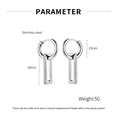 thumbnail image 3 of Vogem Geometric Earrings For Women Stainless Steel Dainty Silver Earrings Pendant Earrings Jewelry, 3 of 3