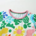 thumbnail image 4 of WIBACKER Toddler Kids Girl's Casual Dress Short Sleeve Flowers Tunic Dresses 2-7T, 4 of 6