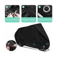 thumbnail image 2 of Funda para motocicleta resistente a la intemperie, protector universal para todas las estaciones con costuras reforzadas a prueba de agua, fácil almacenamiento para uso en exteriores e interiores, XXL, 2 of 5