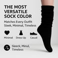 thumbnail image 5 of M.O.S Women's Slouch Socks Extra Heavy Long, Size 5–10, 1 Pair – Black, 5 of 21
