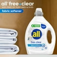 thumbnail image 4 of Free Clear, Original, Liquid Fabric Softener for Sensitive Skin, Unscented and Hypoernic, Concentrated, 80oz, 200 Loads, 4 of 5