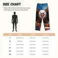 thumbnail image 3 of Balery Cartoon Bald Eagle USA Pantalones de pijama para mujer, pijamas ultraligeros, pantalones de estar por casa-Small, 3 of 6