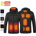 thumbnail image 3 of Chaqueta calefactable de 21 áreas para hombre, chaqueta calefactora impermeable de invierno, chaquetas para mantener el calor, parkas, abrigo, chaleco calefactable táctico, 3 of 5