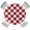 Latticesan9754, variant on Round Tablecloth,Dark Red and White Plaid Checkered Elastic Edge Round Waterproof Fitted Table Cloth for Indoor Outdoor Dinning Fit Round Table up to 36" - 44"