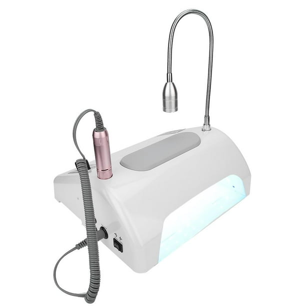 Pongnas 30000RPM Colector de Polvo de u?as, máquina de Lima de u?as eléctrica Salón y Equipo para el hogar Expert 5 en 1 Máquina de u?as de Pulido de Pulido de u?as con lámpara de Escritorio LED(US) Amonsee No