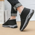 thumbnail image 7 of Gyexs Snow Boots for Women Winter Footwear Barefoot Shoes Waterproof Hiking Boots Warm Sheepskin-Lined Orthopedic Shoes on Ankle Sneakers with Arch Support, BK2, Size 6, 7 of 7