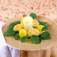 thumbnail image 2 of Guirnalda de flores artificiales con forma de limón, para centro de mesa, decoración de fiestas, de plástico, ideal para reuniones navideñas, bodas, mesas festivas y decoración del hogar., 2 of 6
