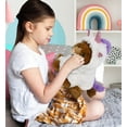 thumbnail image 6 of DolliBu Squat Lion Unicorn Plush Stuffed Animal Toy - Super Soft Lion Unicorn Dress Up Animal with Removable Plush Unicorn Outfit, Cute Fantasy Wildlife Plush Gift for Kids and Adults - 8 Inches, 6 of 6