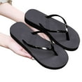 thumbnail image 4 of Aueoeo Womens Summer Flip Flops Sandals Ladies Slip On Lightweight Thong Beach Sandals Slippers, 4 of 8