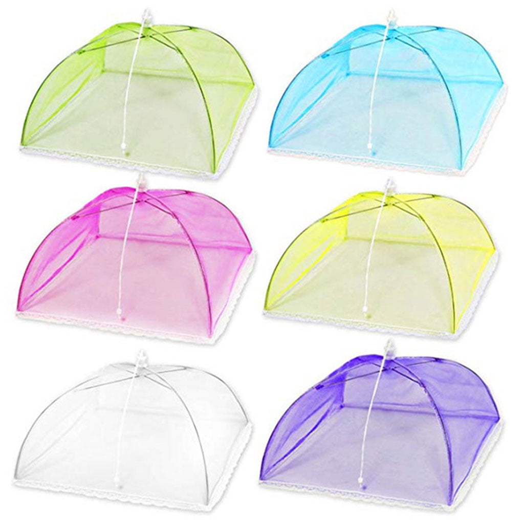 HeroNeo 6 Pcs/Set PopUp Mesh Screen Food Cover Tent Collapsible